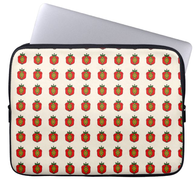 Florales Mandala-Muster Laptopschutzhülle (Vorderseite)