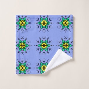 Florales Mandala-Nahtloses Muster Badhandtuch Set