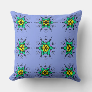 Florales Mandala-Nahtloses Muster Kissen