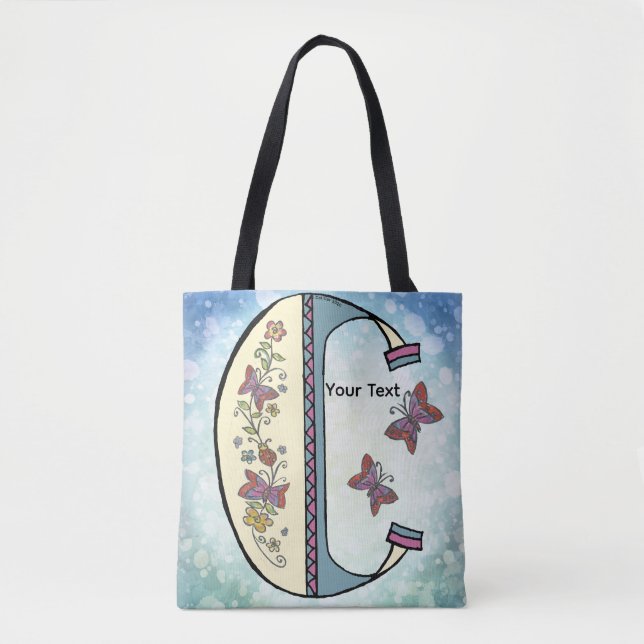 florales Monogramm C (Vorderseite)