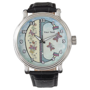 florales Monogramm C Armbanduhr