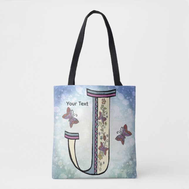 florales Monogramm J (Vorderseite)