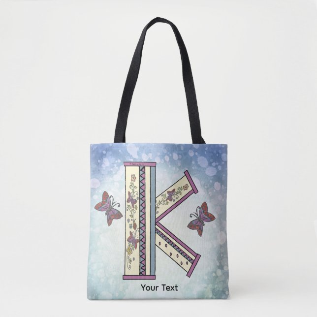 florales Monogramm K (Vorderseite)