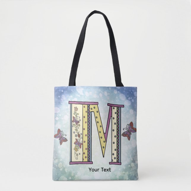florales Monogramm M (Vorderseite)