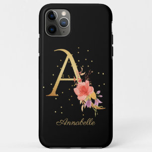 Florales Monogramm Personalisieren Name Anfangsbuc Case-Mate iPhone Hülle