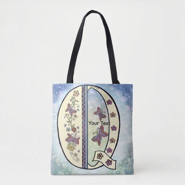 florales Monogramm Q (Vorderseite)