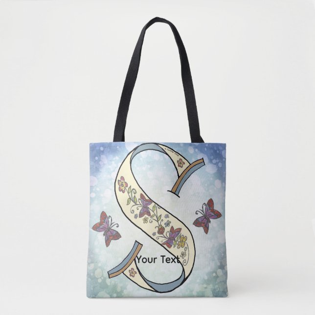 florales Monogramm S (Vorderseite)
