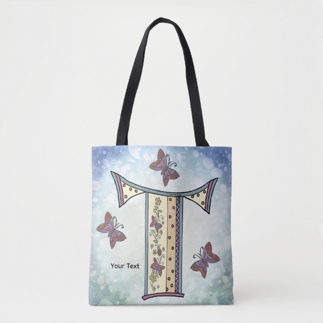 florales Monogramm T (Vorderseite)