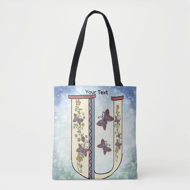 florales Monogramm U (Vorderseite)