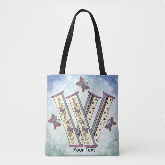florales Monogramm W (Vorderseite)