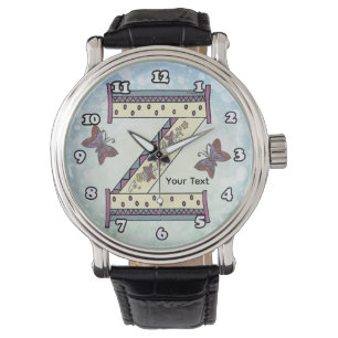 florales Monogramm Z Armbanduhr