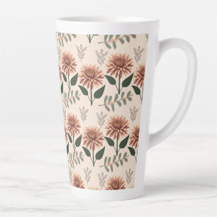 Florales Muster mit Dahlien Milchtasse
