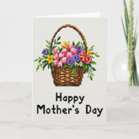 Florales Muttertags-Geschenkkarten-Gewebe