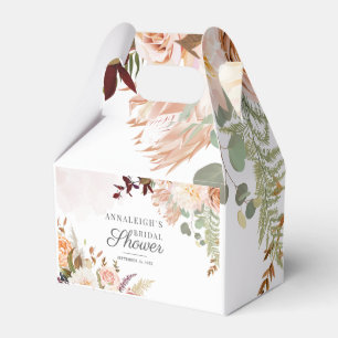 Florales Pastell-Blüten-Botanisches Modernes Braut Geschenkschachtel