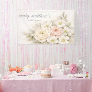 Florales redaktionelles Bouquet Hochzeits-Braut-Sh Banner