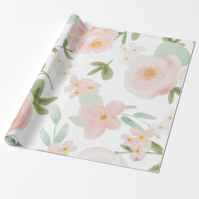 FLORALES SEAMLESS PATTER GESCHENKPAPIER (Ungerollt)