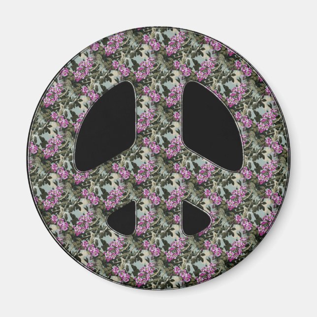 FLORALFRIEDENSSIGNAL MAGNET (Vorne)