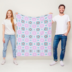 FLORALKOPF FLEECEDECKE