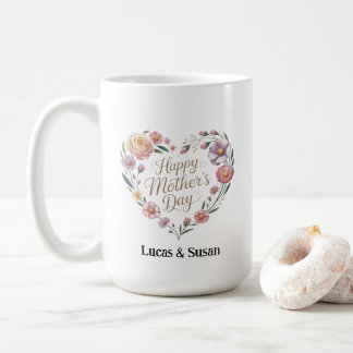 Florals Blume Frohe Muttertagskuche Kaffeetasse