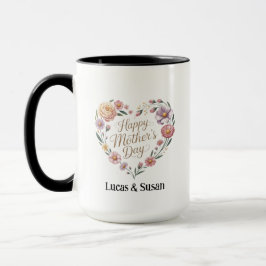 Florals Blume glücklich Muttertag Geschenk Combo Tasse