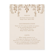 Florals Foliage Warme romantische Boho Detail