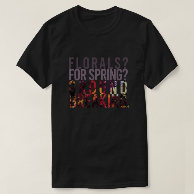 Florals für den Frühling bahnbrechend. Devil Wears T-Shirt (Design vorne)