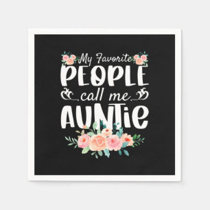 Florals meine Lieblings-Leute nennen mich Tantchen Serviette