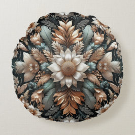 Florals Muster 1 Rundes Kissen