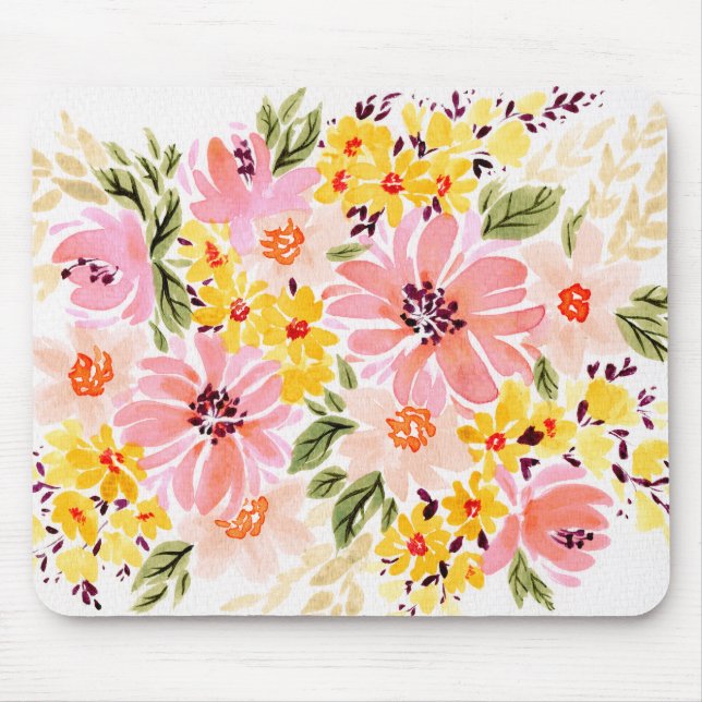 Florals - Spring Bouquet Mouse Pad Mousepad (Vorne)