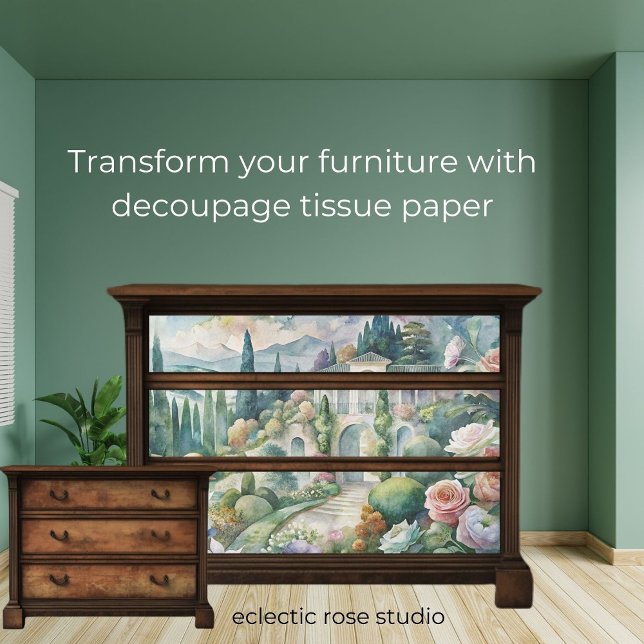 Florals und Villa Decoupage Tissue Paper Seidenpapier (Von Creator hochgeladen)