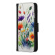 Florals Wildblumen Feminine Trendy iPhone Wallet Hülle (Links)