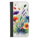 Florals Wildblumen Feminine Trendy iPhone Wallet Hülle (Vorderseite)