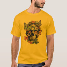 FloralSkullT-Shirt | Ästhetischer SchädelmitBlumen