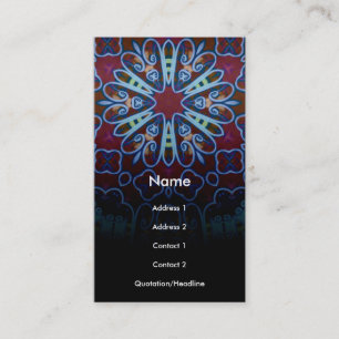 FloralStar Business Card Visitenkarte
