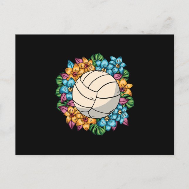 FLORALVOLLEYBALL POSTKARTE (Vorderseite)