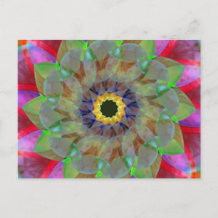 Floramoeba Gold Postkarte