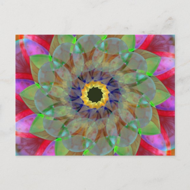 Floramoeba Gold Postkarte (Vorderseite)