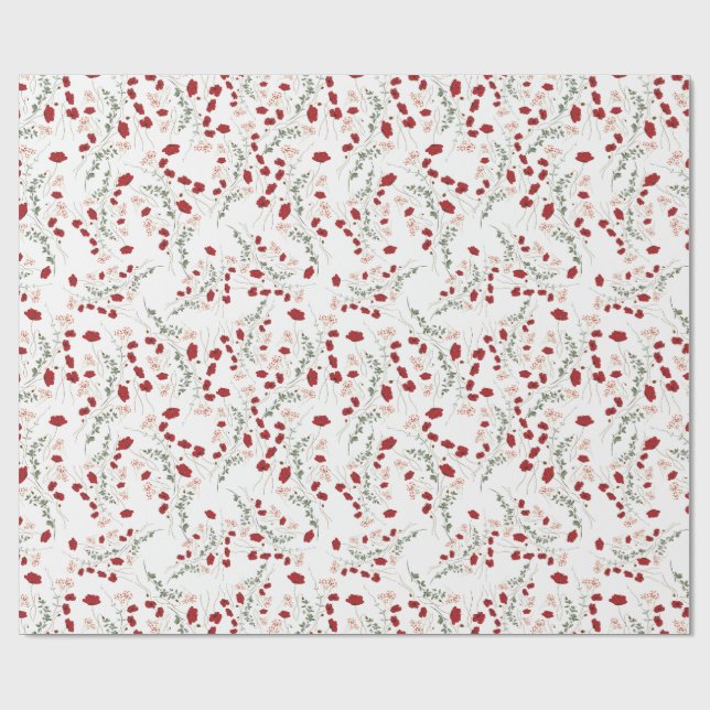 Floreal Wrapping Paper Geschenkpapier (Flach)