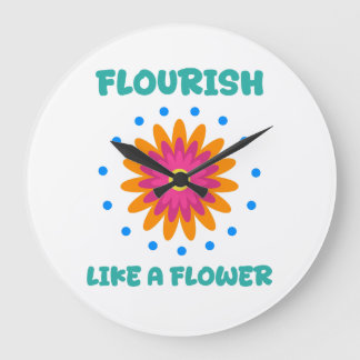 Florece como una flor große wanduhr