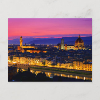 Florence Abend Postkarte