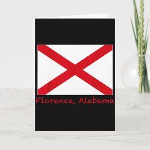 Florence Alabama USA Staatsflagge Souvenir Karte