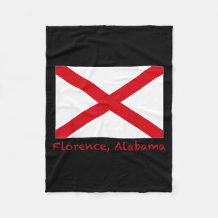 Florence Alabama USA State Flag Souvenir Fleecedecke