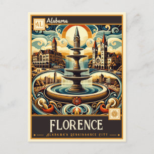 Florence, Alabama Vintage Postkarte