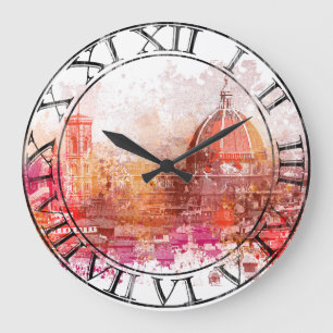 Florence - Basilica of Saint Mary of the Flower Große Wanduhr