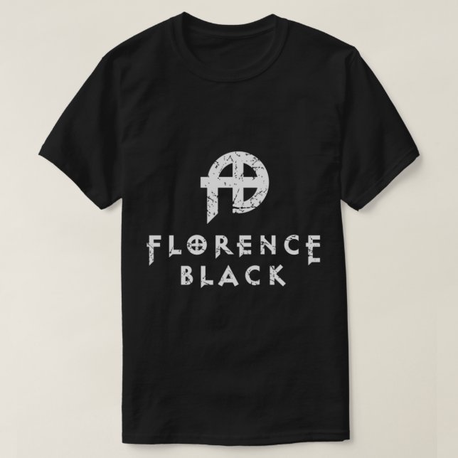 Florence Black Classic T - Shirt (Design vorne)