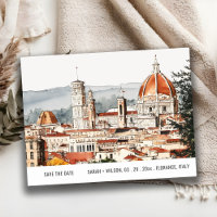 Florence Cathedral Italien Wasserfarbe Save the Da