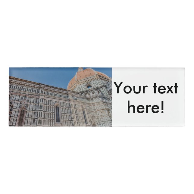 Florence Cathedral Namenschild (Vorderseite)
