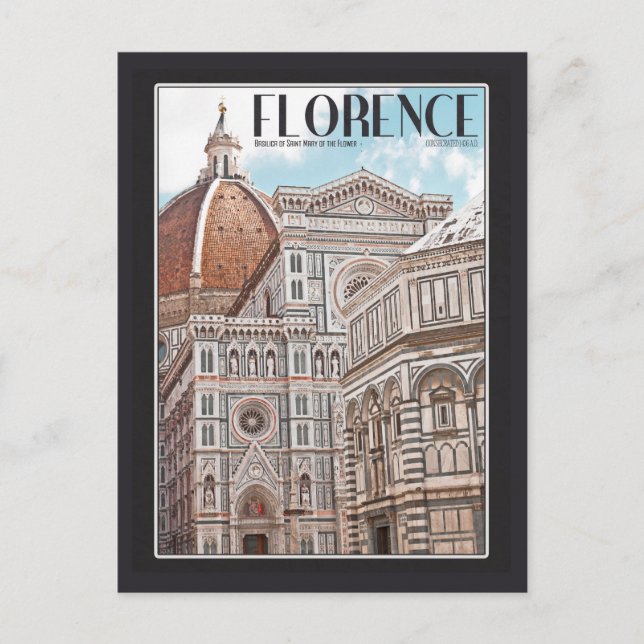 Florence Cathedral Postkarte (Vorderseite)