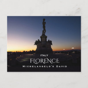 Florence, David Postkarte