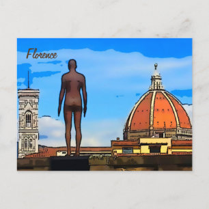 Florence Duomo Dome Antony Gormley Postcard Postkarte